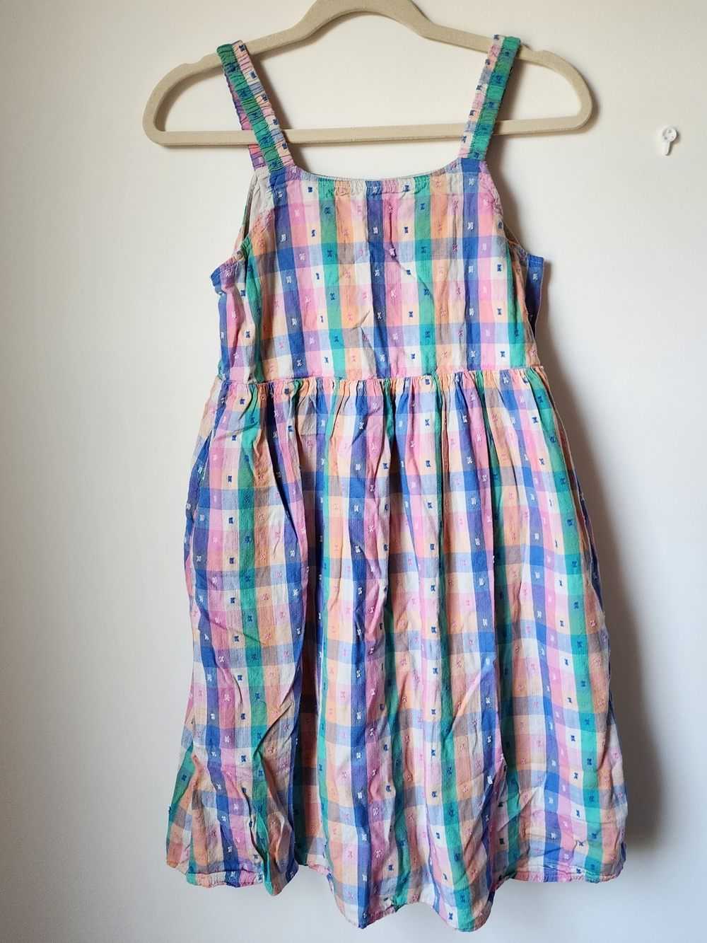 Girls Pastel Plaid Sundress